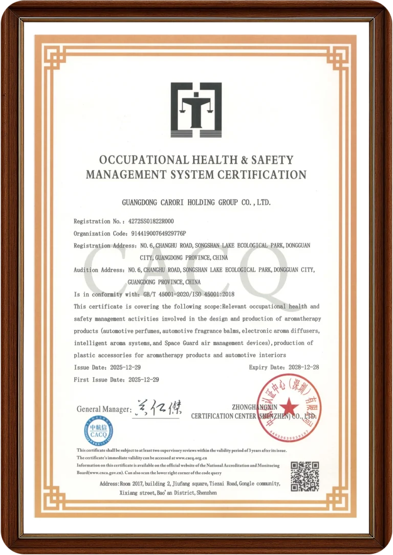 ISO 45001 Occupational Health and Safety Management System Certificate