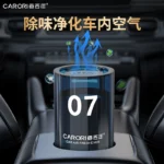 Model 07 Car Liquid Fragrance, Modern Cylinder Car Air Freshener, Effective Odor Neutralizer for Automobile & Home Use