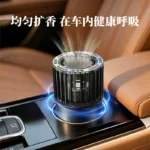 Ventilated Cylinder Car Solid Fragrance, High-transparent Hollow Car Aroma Diffuser, Gentle Even Scent for Auto & Household Use