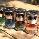 Waisted Hourglass Car Liquid Fragrance, Elegant Cup Holder Car Perfume, Gentle Scent for Automobile & Household Use
