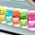 Bottle-Shaped Car Perfume, Stylish Orange Gradient Car Air Freshener for Interior Deodorization